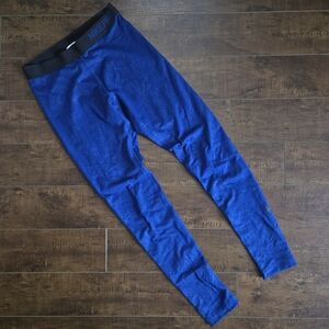 Nike Pro Embossed Heights Vixen Leggings Blue Snakeskin Size Medium